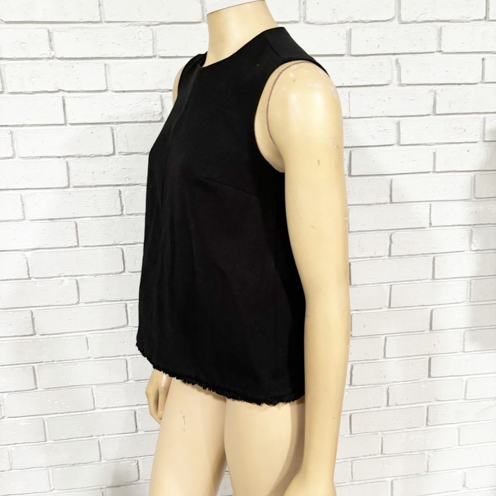 Victoria Beckham for Target Black Shell Fringe Hem Tank Boho Festival Size Small - Picture 3 of 9